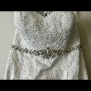 Dry Cleaned Lace Mermaid Wedding Dress